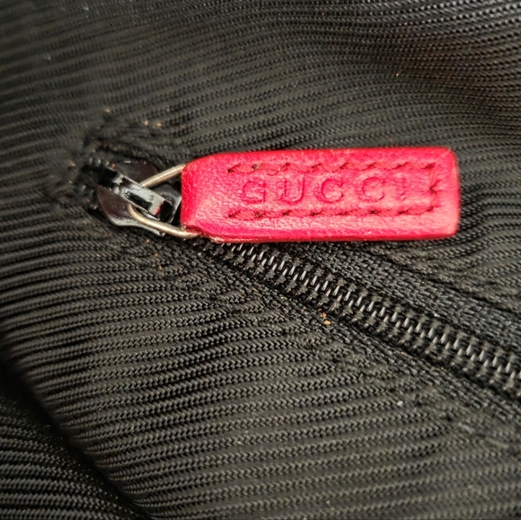 Gucci GG Canvas Leather Tote Bag Shoulder - Picture 10 of 12